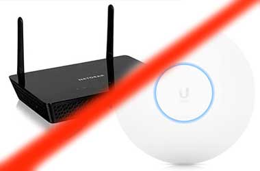 What is the difference between wireless access point and router?